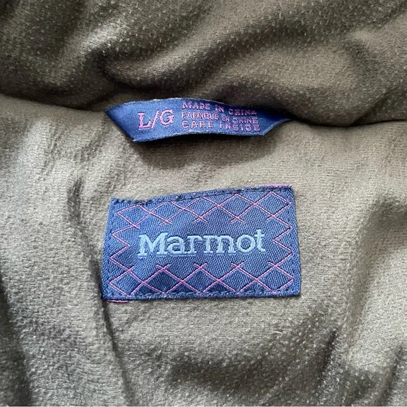 Marmot Girls Val D’Sere Hooded Winter Skiing Puffer Jacket, Blue Size Large - Picture 5 of 6